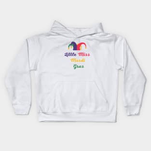 Little Miss Mardi Gras Kids Hoodie